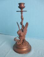Bronze Eagle & Serpent Candle Stick