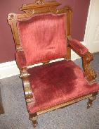 Eastlake Walnut Victorian Gentleman's Chair