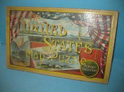  Parker Brother 'The United States Map Puzzle'