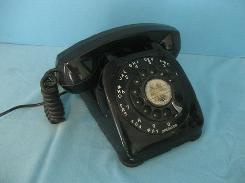 Bakelite Rotary Black Desk Telephone