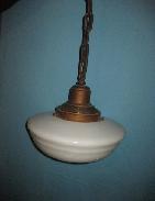Country Store Milk Glass Hanging Light Fixtures