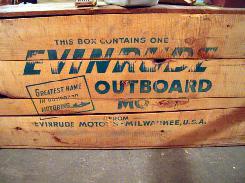 Evinrude Outboard Motor Crate