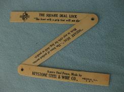 Keystone Steel & Wire Co. Pocket Ruler