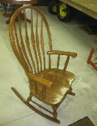 Oak Arrow Back Rocking Chair