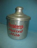 Thompson's Malted Milk Alm. Container