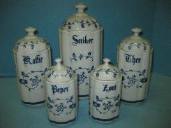 Germany Blue & White Canister Set