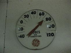 General Electric Tubes & Transistors Thermometer