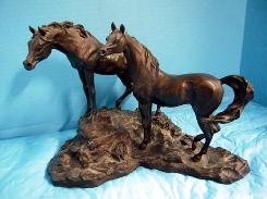 Lanford Monroe Bronze Horse Sculpture