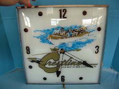 Crestliner Boats Dome Glass Clock