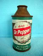 Dr. Pepper Metal Cone Top Can