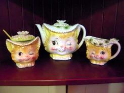 Enesco Kitties Tea Set