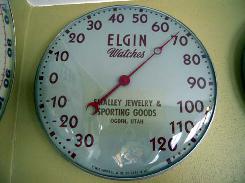 Elgin Watches Dome Glass 12 in. Thermometer