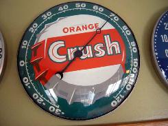 Orange Crush 12 in. Dome Glass Thermometer