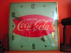 Coca Cola Dome Glass Clock