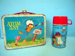 Atom Ant Tin Lunch Pail & Thermos