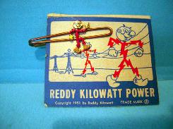 Reddy Kilowatt Power 1951 Tie Clasp