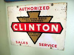 Clinton Air Cooled Engine Sign