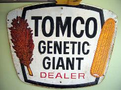 Tomco Genetic Giant Dealer Seed Corn Sign