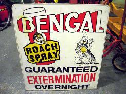 Bengal Roach Spray DS Sign