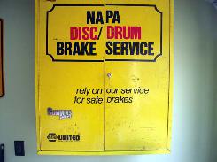NAPA Disc/Drum Brake Service 2-Door Locking Cabinet