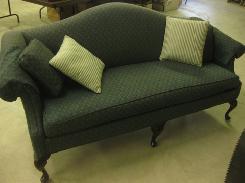 Queen Anne's Style Arched Back Sofa
