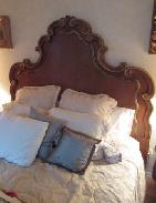 French Queen Size High Back Bed