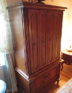 French Styled Walnut Two Door Amour 
