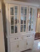 White Vinyl Raised Door Kitchen Cabinets