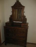 Victorian Walnut Carved Dresser