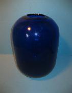 Cobalt Blue Glass Blown 13 Vase 
