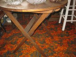 Oak Folding Field Table 