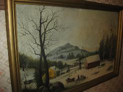 Winter Scene Oil Painting 
