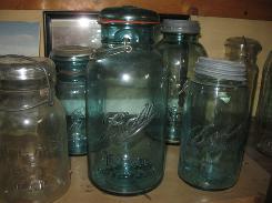Aqua Fruit Jars