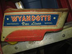 Wyandotte National Van Lines Tin Trailer 