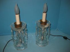 Prism Cut Glass Luster Lamps