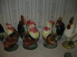 Ceramic Chicken & Rooster Set 