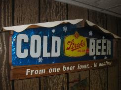 Stroh's Cold Beer Metal Sign