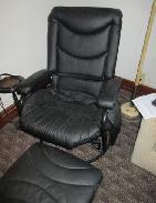 Designer Black Leatherette Chair 
