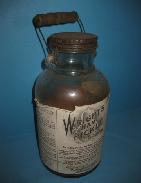 Wright's Ham, Pickle & Sugar Cure Paper Label Jar