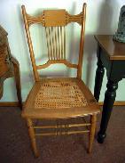 Early Walnut Cane Seat Chair
