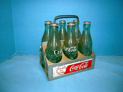 Coca Cola Tin 6-Pack w/Bottles