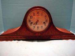 Walnut Deco Mantle Clock