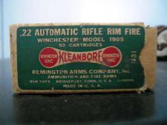 Remington Kleanbore 22 rimfire Ammo Box