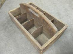 Primitive Wooden Tool Tote