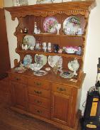 Maple Early American China Hutch