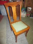 Oak Set of T-Back Dining Chairs 