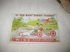 Wise Axle Grease Adv. Card