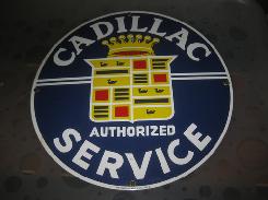 Cadillac Porcelain Sign