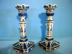 Delft Candle Holders