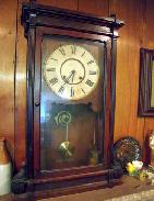 1883 Walnut Weight Driven Clock